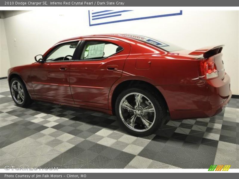 Inferno Red Crystal Pearl / Dark Slate Gray 2010 Dodge Charger SE