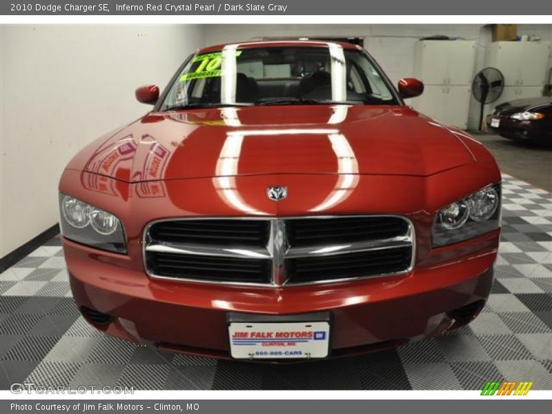 Inferno Red Crystal Pearl / Dark Slate Gray 2010 Dodge Charger SE