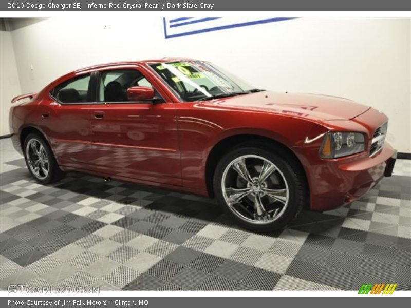 Inferno Red Crystal Pearl / Dark Slate Gray 2010 Dodge Charger SE