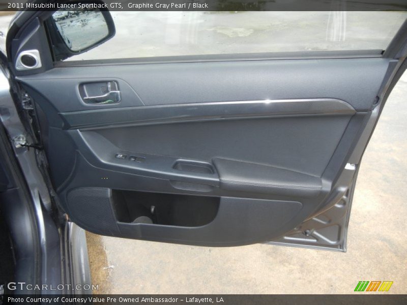 Graphite Gray Pearl / Black 2011 Mitsubishi Lancer Sportback GTS