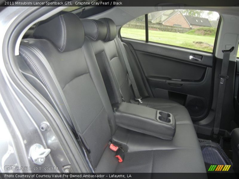 Graphite Gray Pearl / Black 2011 Mitsubishi Lancer Sportback GTS