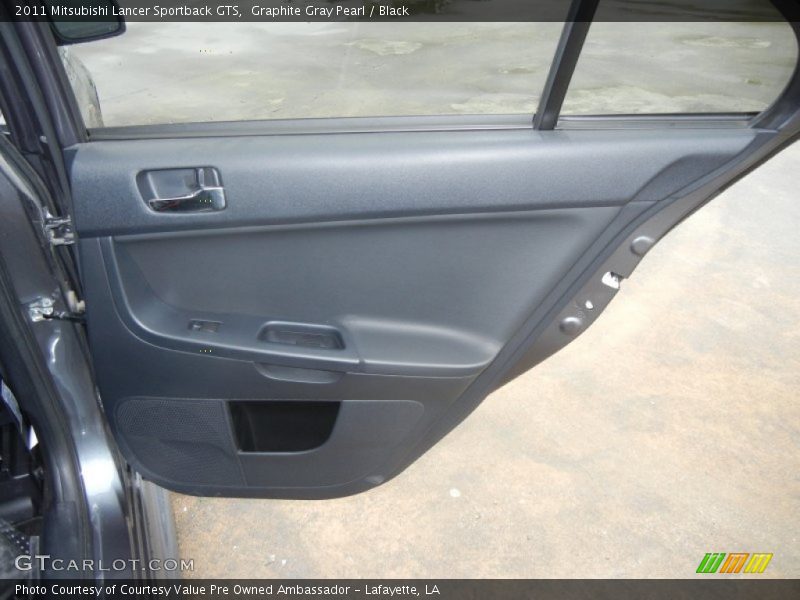 Graphite Gray Pearl / Black 2011 Mitsubishi Lancer Sportback GTS
