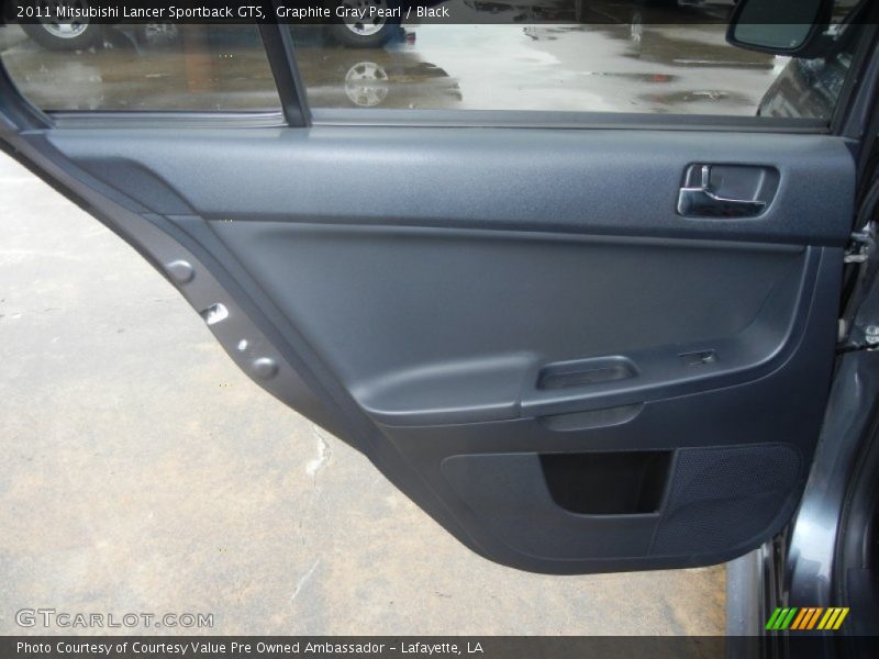 Graphite Gray Pearl / Black 2011 Mitsubishi Lancer Sportback GTS