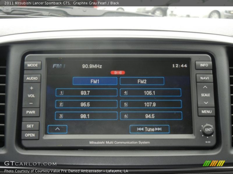 Graphite Gray Pearl / Black 2011 Mitsubishi Lancer Sportback GTS