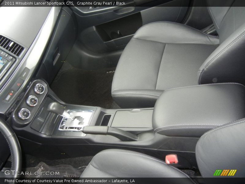 Graphite Gray Pearl / Black 2011 Mitsubishi Lancer Sportback GTS