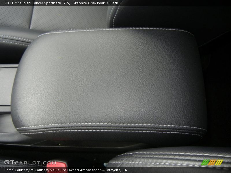 Graphite Gray Pearl / Black 2011 Mitsubishi Lancer Sportback GTS