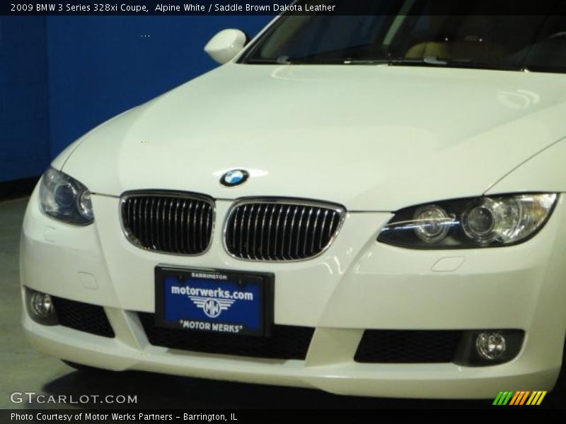 Alpine White / Saddle Brown Dakota Leather 2009 BMW 3 Series 328xi Coupe