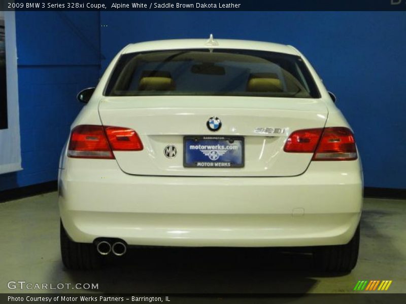 Alpine White / Saddle Brown Dakota Leather 2009 BMW 3 Series 328xi Coupe