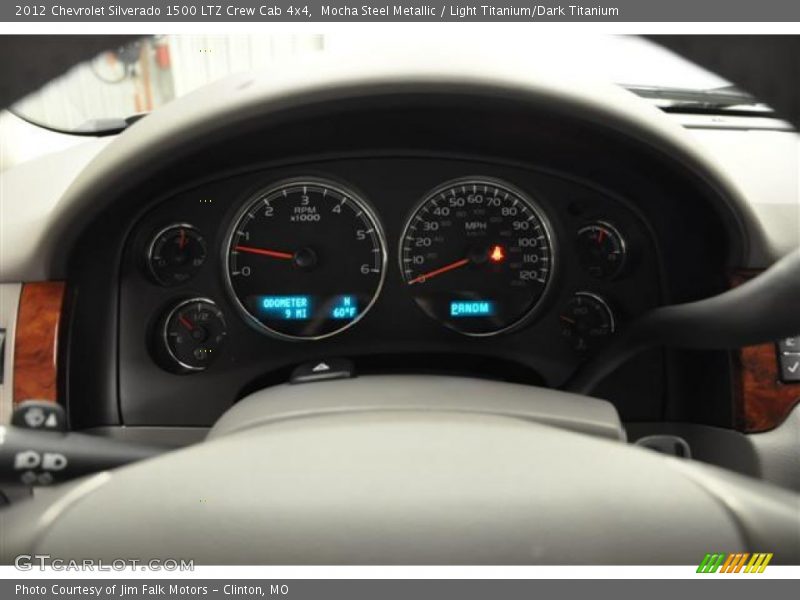 Mocha Steel Metallic / Light Titanium/Dark Titanium 2012 Chevrolet Silverado 1500 LTZ Crew Cab 4x4
