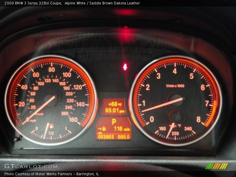 Alpine White / Saddle Brown Dakota Leather 2009 BMW 3 Series 328xi Coupe