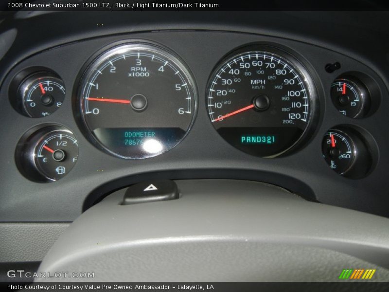 Black / Light Titanium/Dark Titanium 2008 Chevrolet Suburban 1500 LTZ