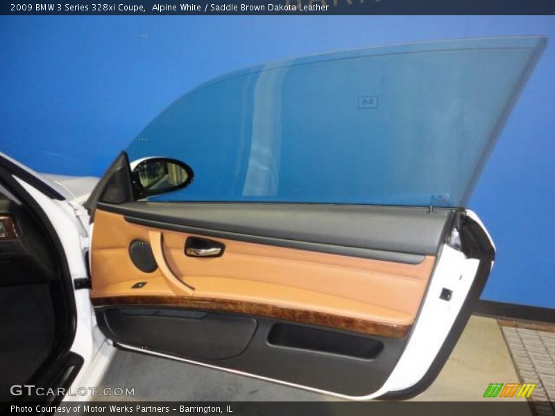 Alpine White / Saddle Brown Dakota Leather 2009 BMW 3 Series 328xi Coupe