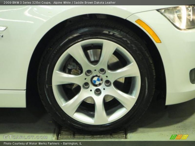 Alpine White / Saddle Brown Dakota Leather 2009 BMW 3 Series 328xi Coupe