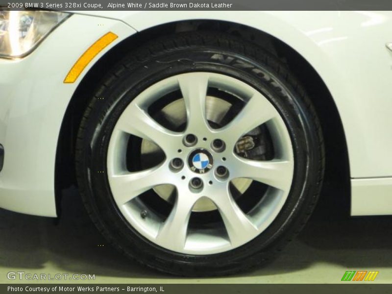 Alpine White / Saddle Brown Dakota Leather 2009 BMW 3 Series 328xi Coupe