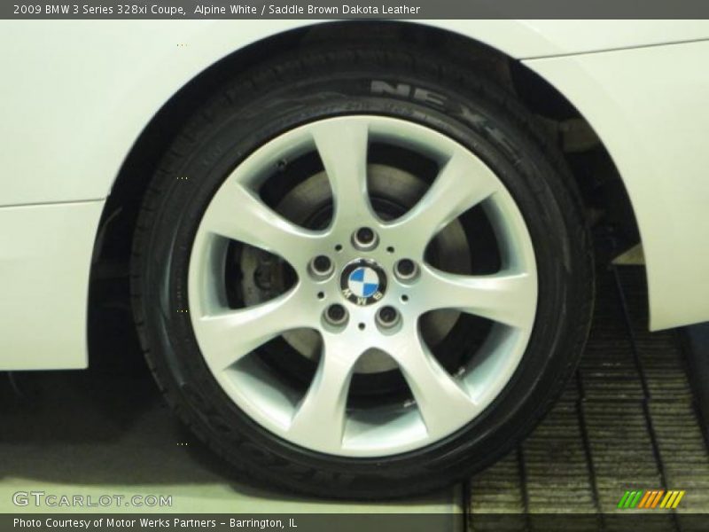 Alpine White / Saddle Brown Dakota Leather 2009 BMW 3 Series 328xi Coupe
