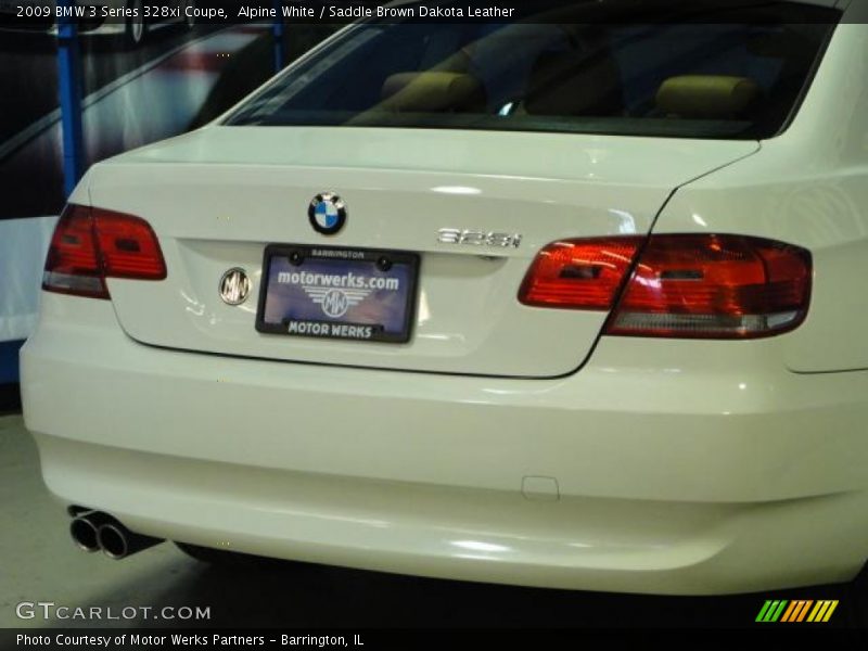 Alpine White / Saddle Brown Dakota Leather 2009 BMW 3 Series 328xi Coupe