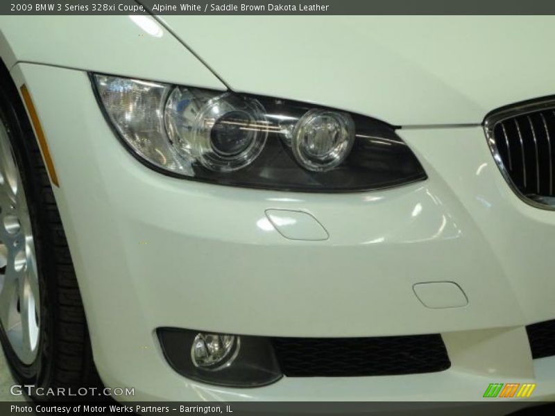 Alpine White / Saddle Brown Dakota Leather 2009 BMW 3 Series 328xi Coupe