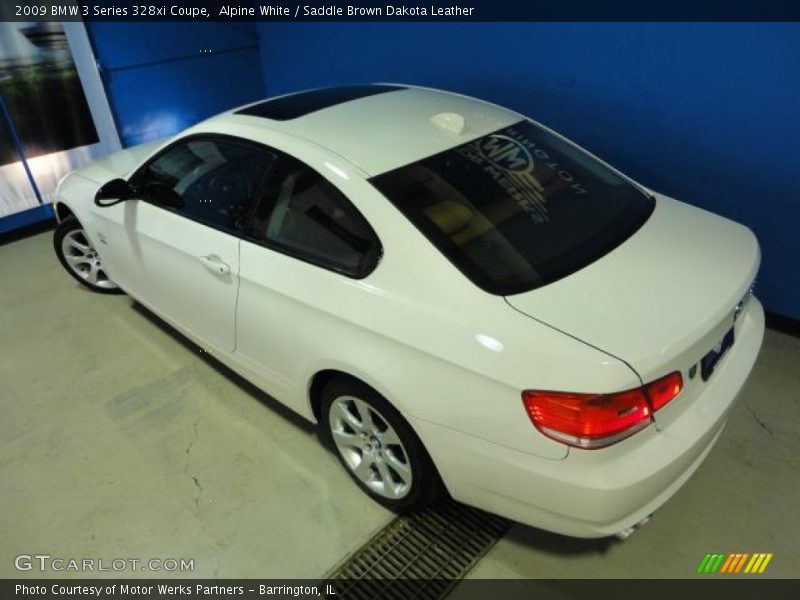 Alpine White / Saddle Brown Dakota Leather 2009 BMW 3 Series 328xi Coupe