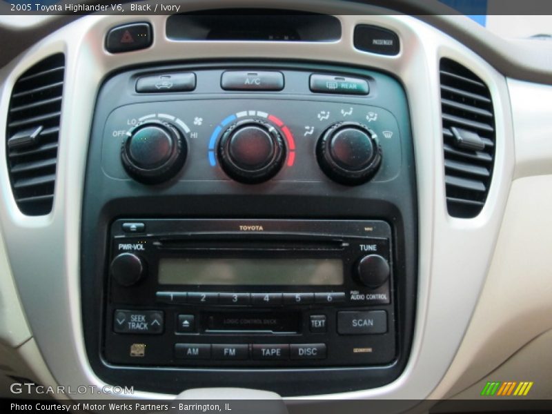 Black / Ivory 2005 Toyota Highlander V6