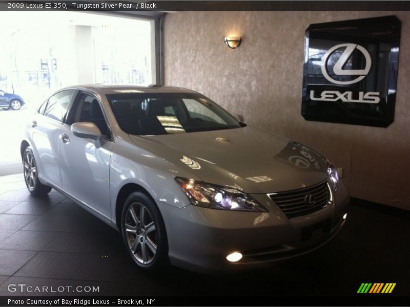 Tungsten Silver Pearl / Black 2009 Lexus ES 350