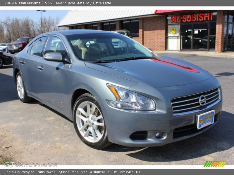 Mystic Jade Metallic / Caffe Latte 2009 Nissan Maxima 3.5 SV