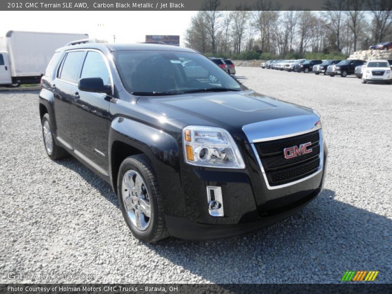 Carbon Black Metallic / Jet Black 2012 GMC Terrain SLE AWD