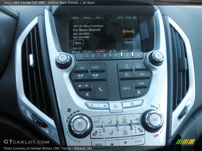 Carbon Black Metallic / Jet Black 2012 GMC Terrain SLE AWD