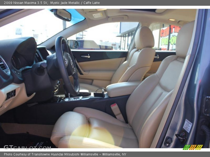 Mystic Jade Metallic / Caffe Latte 2009 Nissan Maxima 3.5 SV