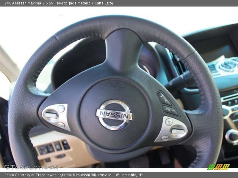 Mystic Jade Metallic / Caffe Latte 2009 Nissan Maxima 3.5 SV