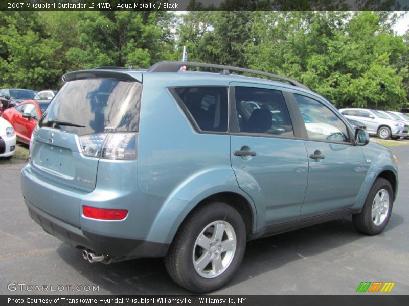 Aqua Metallic / Black 2007 Mitsubishi Outlander LS 4WD