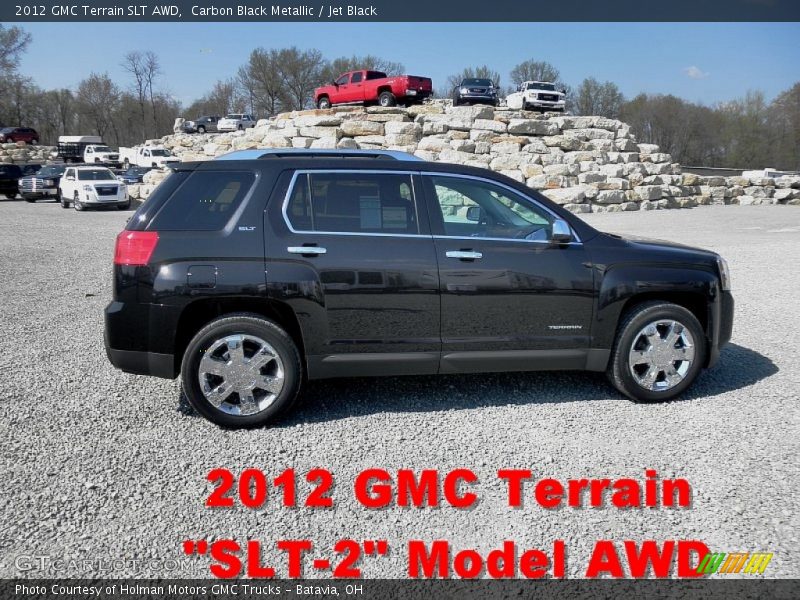 Carbon Black Metallic / Jet Black 2012 GMC Terrain SLT AWD