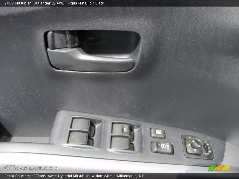 Aqua Metallic / Black 2007 Mitsubishi Outlander LS 4WD