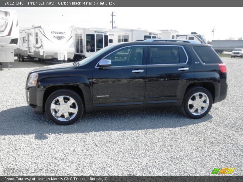 Carbon Black Metallic / Jet Black 2012 GMC Terrain SLT AWD