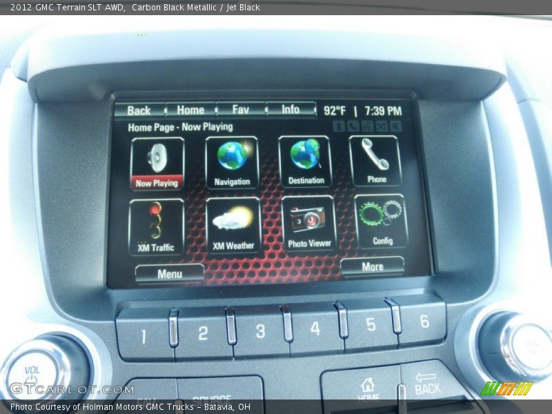 Carbon Black Metallic / Jet Black 2012 GMC Terrain SLT AWD