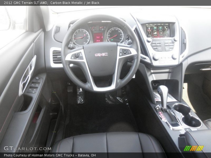 Carbon Black Metallic / Jet Black 2012 GMC Terrain SLT AWD