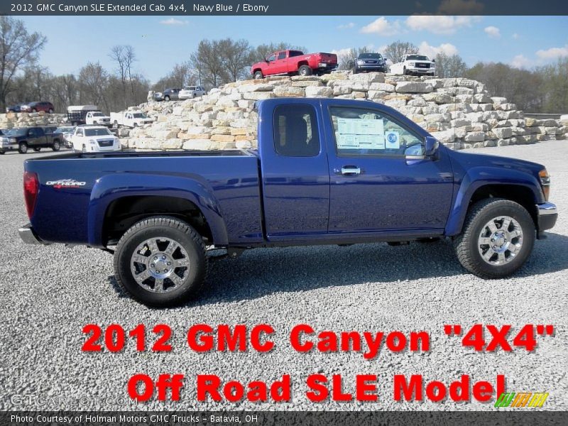 Navy Blue / Ebony 2012 GMC Canyon SLE Extended Cab 4x4