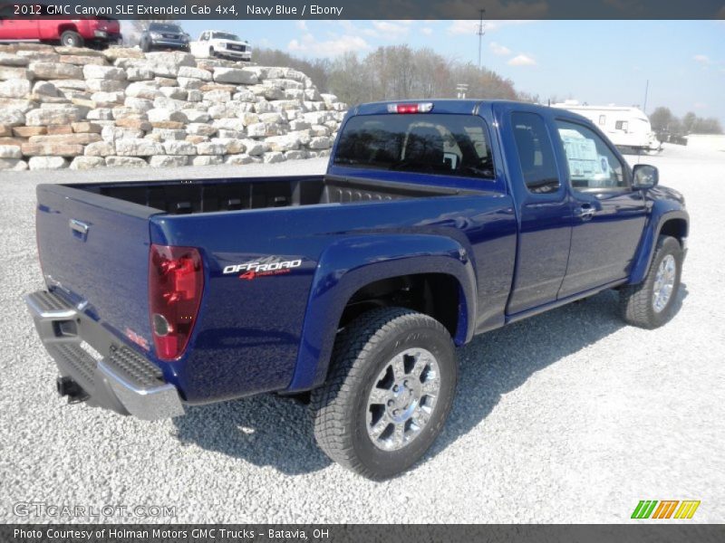 Navy Blue / Ebony 2012 GMC Canyon SLE Extended Cab 4x4