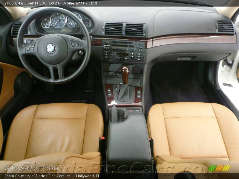 Alpine White / Sand 2005 BMW 3 Series 330i Coupe