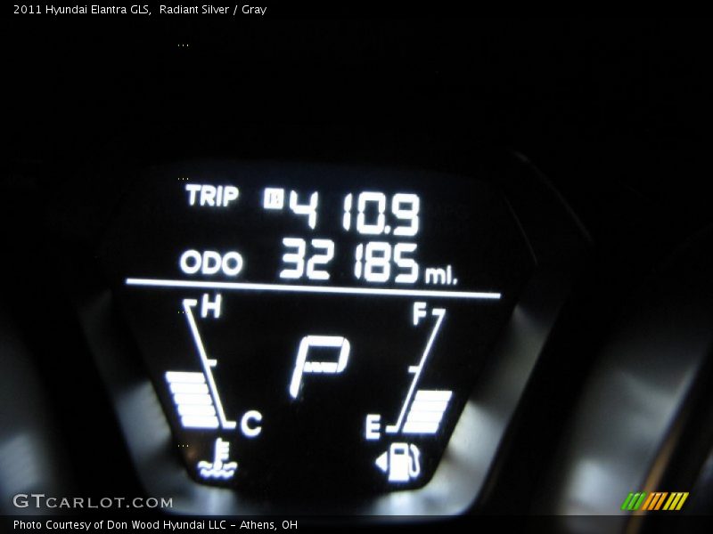 Radiant Silver / Gray 2011 Hyundai Elantra GLS