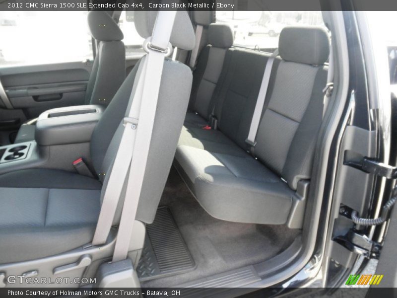 Carbon Black Metallic / Ebony 2012 GMC Sierra 1500 SLE Extended Cab 4x4