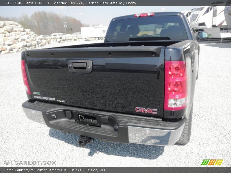 Carbon Black Metallic / Ebony 2012 GMC Sierra 1500 SLE Extended Cab 4x4