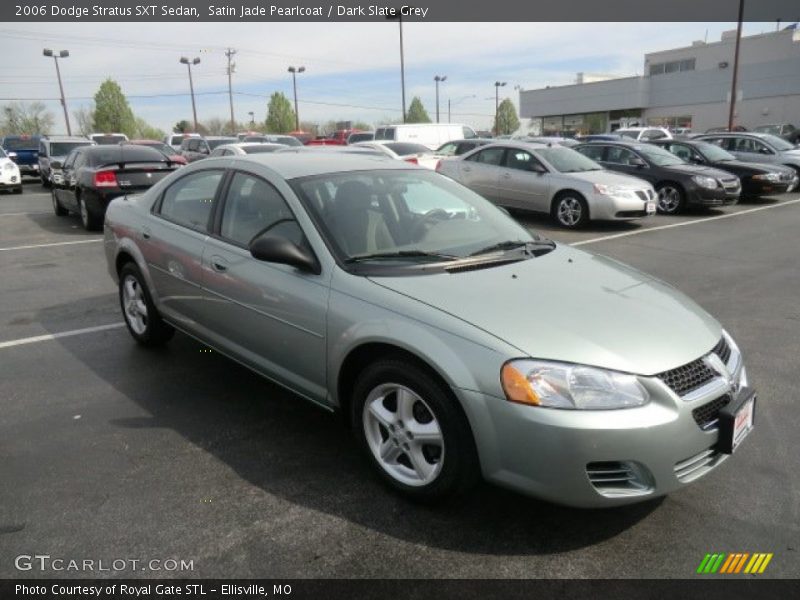 Satin Jade Pearlcoat / Dark Slate Grey 2006 Dodge Stratus SXT Sedan