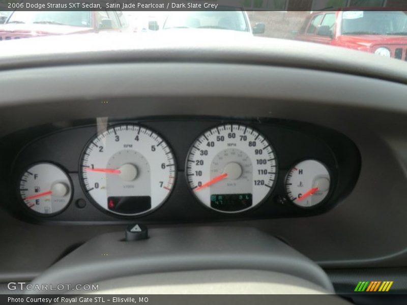 Satin Jade Pearlcoat / Dark Slate Grey 2006 Dodge Stratus SXT Sedan