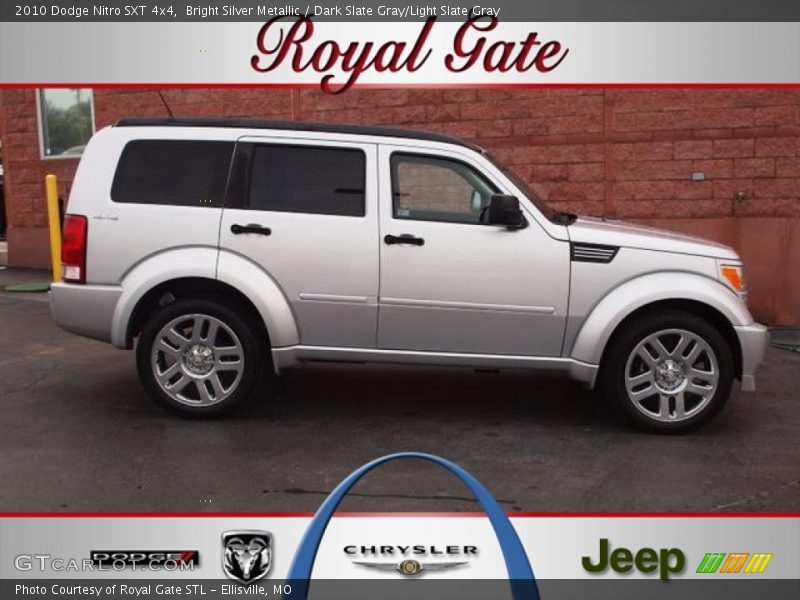 Bright Silver Metallic / Dark Slate Gray/Light Slate Gray 2010 Dodge Nitro SXT 4x4