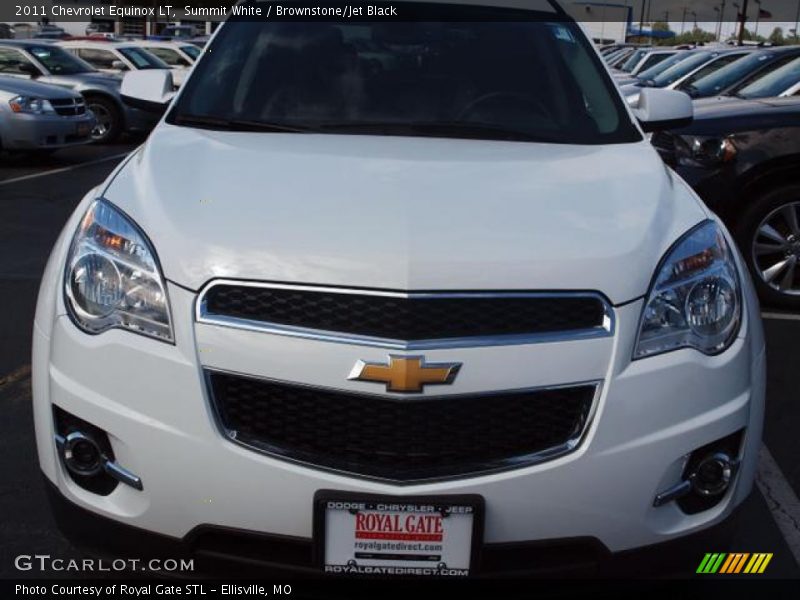 Summit White / Brownstone/Jet Black 2011 Chevrolet Equinox LT