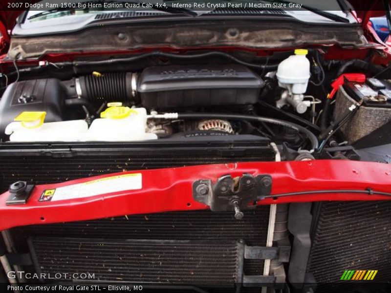 Inferno Red Crystal Pearl / Medium Slate Gray 2007 Dodge Ram 1500 Big Horn Edition Quad Cab 4x4
