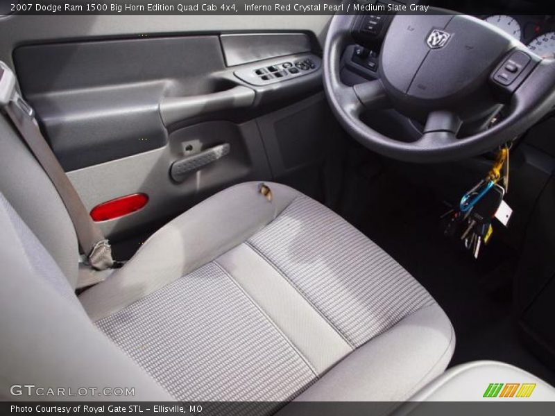 Inferno Red Crystal Pearl / Medium Slate Gray 2007 Dodge Ram 1500 Big Horn Edition Quad Cab 4x4