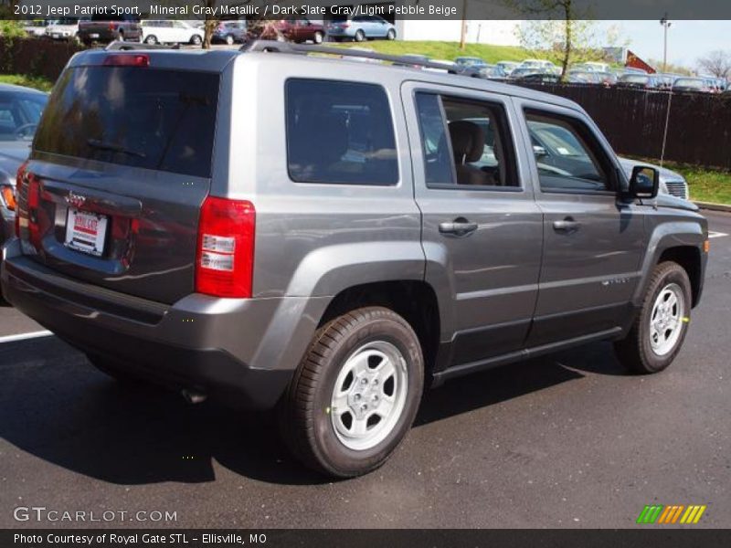 Mineral Gray Metallic / Dark Slate Gray/Light Pebble Beige 2012 Jeep Patriot Sport