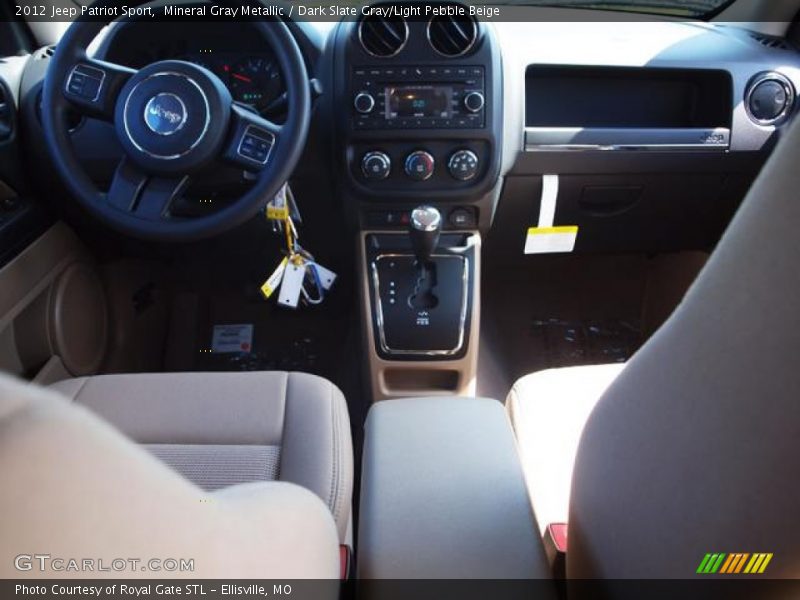 Mineral Gray Metallic / Dark Slate Gray/Light Pebble Beige 2012 Jeep Patriot Sport