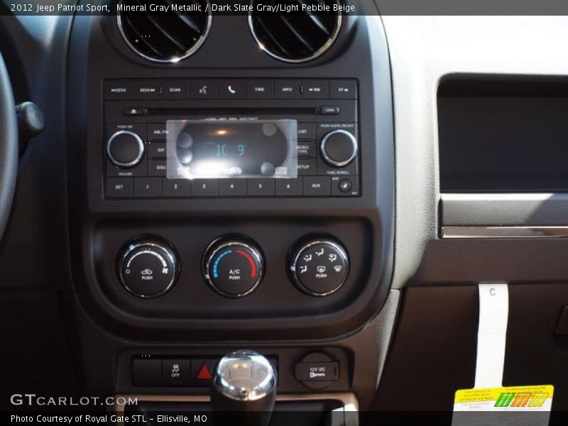 Mineral Gray Metallic / Dark Slate Gray/Light Pebble Beige 2012 Jeep Patriot Sport